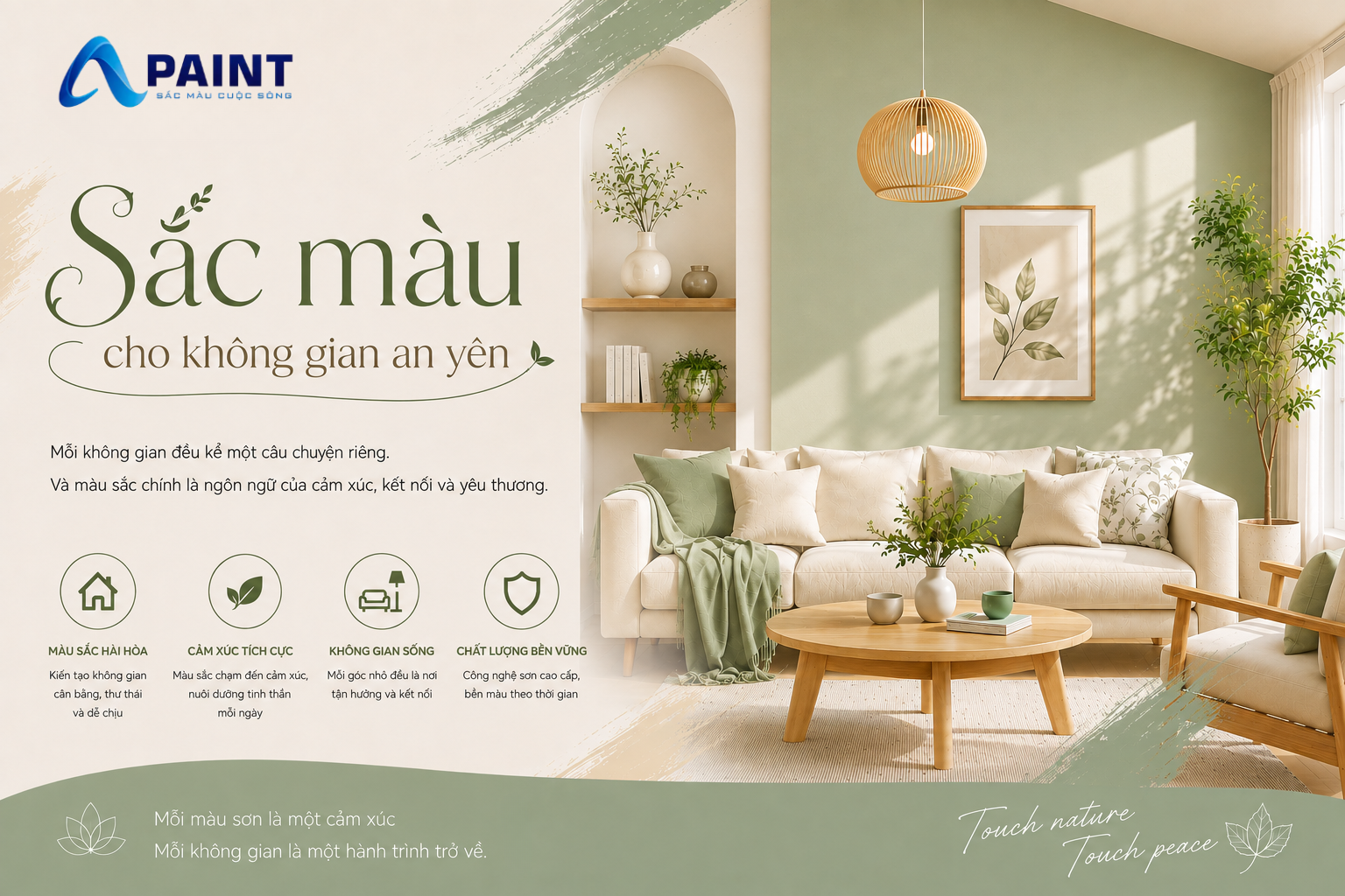 Sắc màu cho không gian an yên – Khi màu sơn trở thành ngôn ngữ của cảm xúc